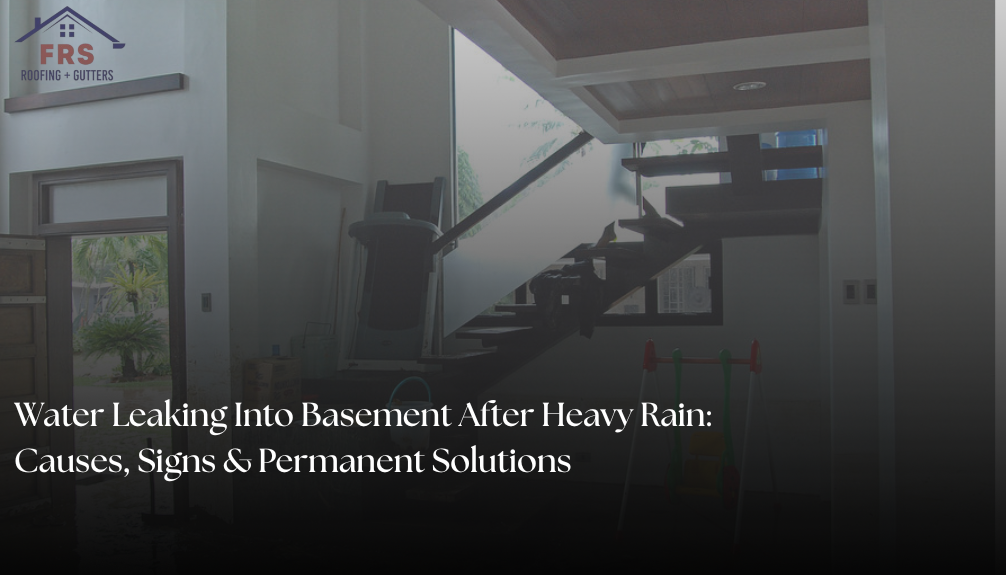 Water Leaking Into Basement After Heavy Rain: Causes, Signs & Permanent Solutions