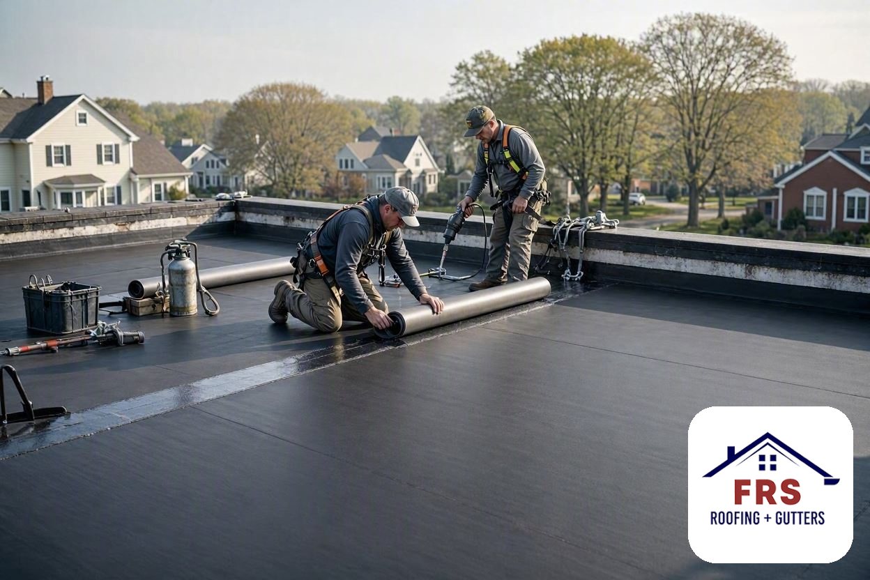 Flat Roofing by FRS Roofing in Greater Massachusetts