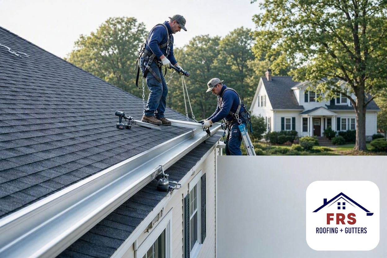 Gutter Replacement by FRS Roofing in Greater Massachusetts